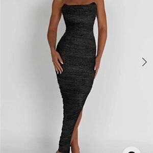 Elegant Black Strapless Dress
